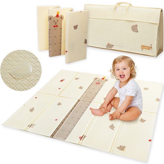 GrowUkkie - Speelmat - Speelkleed Baby - Binnen En Buitenkleed - 175x150cm - Opvouwbaar - Inclusief Opbergtas van GrowUkkie