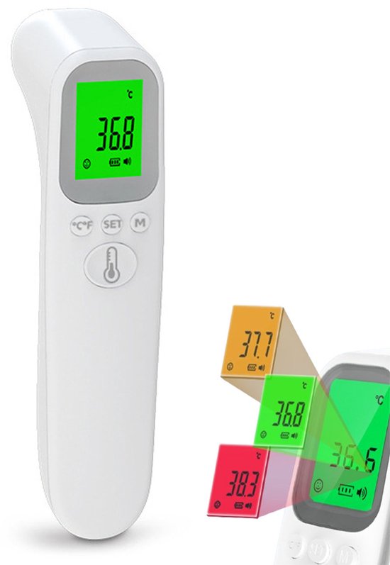 Gsedaox- Thermometer baby- Digitale Koortsthermometer- Voorhoofd Thermometer - voor Baby & Volwassene - Meetresultaat in 1 Seconde - Nauwkeurig Nauwkeurig