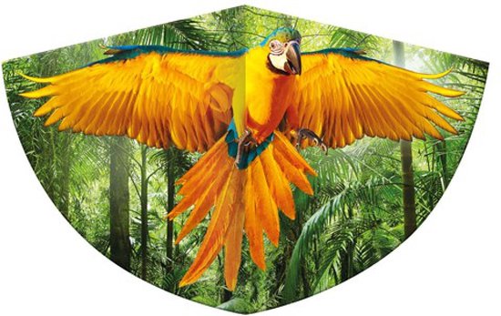 Günther Flugspiele Eenlijns Vlieger Papegaai Spanwijdte 750 mm Geschikt voor windsterkte 3 - 6 bft van Günther