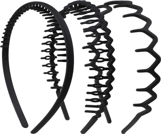 Haaien tanden haar kam plastic antislip hoofdband-hoepel golvende tanden haar mode moeiteloos haarband haaraccessoire vrouwen meisjes mannen (stijl A) . van Merkloos