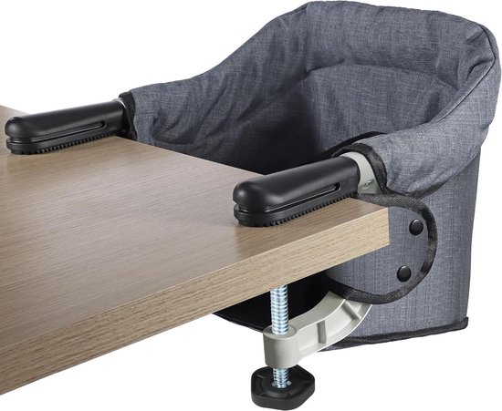 Haak op stoel clip-on kinderstoel - opvouwbaar en draagbaar - babyvoedingszitje met hoge belasting - snelle bevestiging aan tafelstoel - verwijderbare stoel voor thuis en op reis van Merkloos