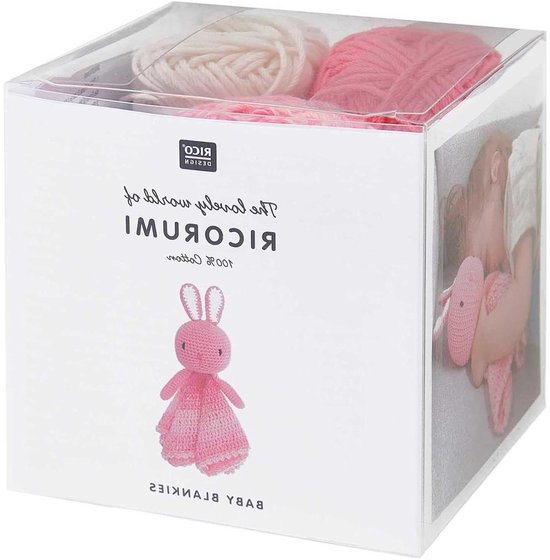 Haakset Baby Deken - Knuffel Haken - Baby Cadeau Maken - Inclusief Vulling - 10.5 cm - Multicolor