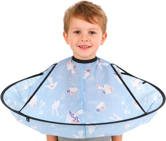 Haarverzorgingscape voor Kinderen en Volwassenen, Waterdicht en Vouwbaar, Ideaal voor Kapsalons, Knippen en Stylen