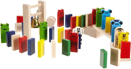 Haba 263-delig Domino Speelset met dominostenen, blokken en dieren voor Kinderen van HABA