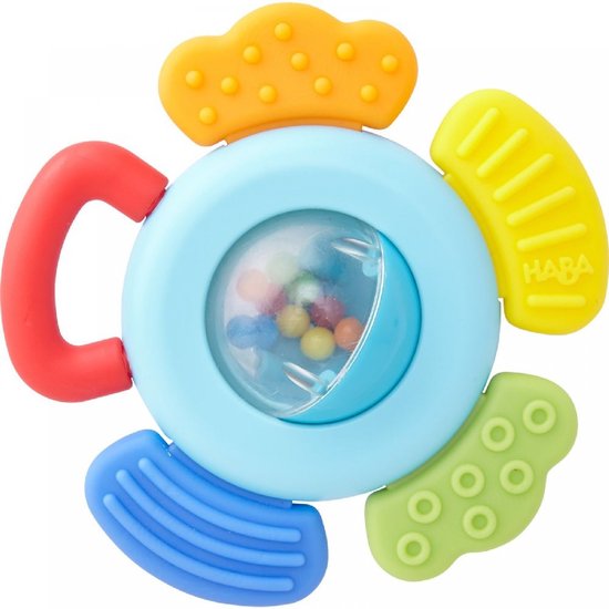 Haba Rammelaar Bloem Junior 7,5 Cm Polyester Lichtblauw van HABA.