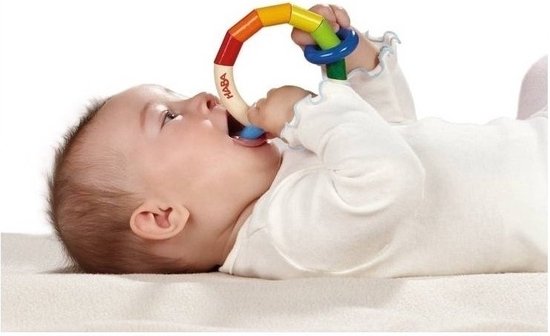Haba Ronde Rammelaar van Hout - Baby Speelgoed van HABA.