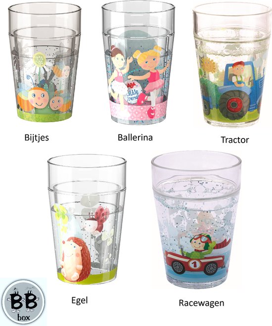 Haba Set van 3 glitterbekers naar keuze van HABA