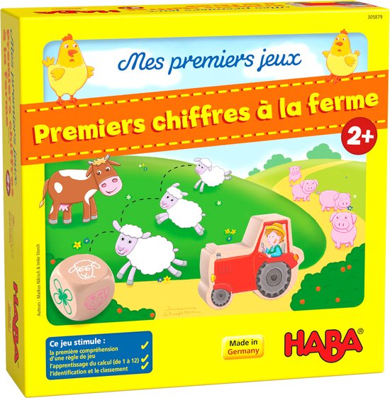 Haba Spel Mijn Eerste Spellen Tellen Maar Fr Karton 33-delig van HABA