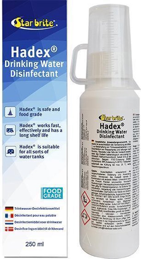 Hadex Drinkwater desinfectie 250ml fles van Hadex