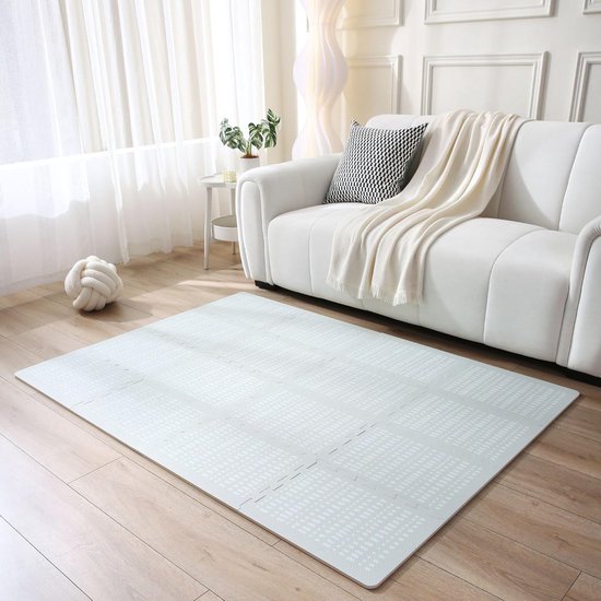 Hakuna Mat grote Puzzelmat voor baby's Hygge 1,8x1,2m - Stijlvolle Speelmat Baby in milieuvriendelijke verpakking - Niet-giftige, Geurloze Speelmat - 48 Driehoekige Tegels, 20 Zijranden van Merkloos