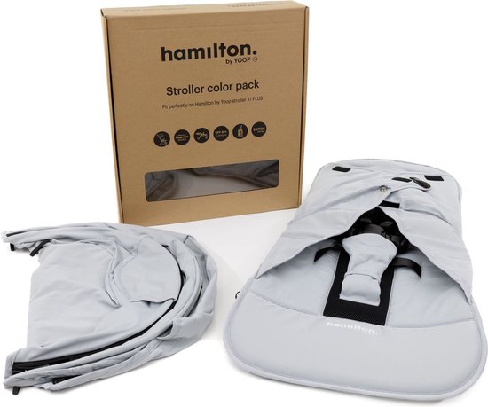 Hamilton by Yoop Buggy Bekledingset Color Pack - Stroller bekleding voor de Hamilton by Yoop X1 Plus & S1 Plus buggy's - Makkelijk te Monteren Kinderwagenhoes - Sky Blue van Hamilton