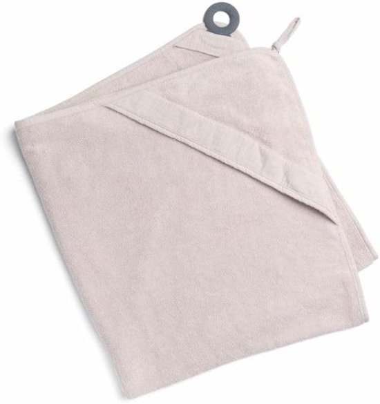 Handdoek met capuchon - Baby badjas - Baby badderen - 3-in-1 functie - 100 x 90 cm - Almond