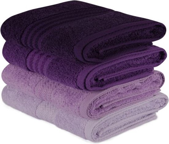 Handdoekenset (4 stuks) 100% KATOEN 500 gr/m² Afmeting: 50 x 90 cm (4 Stuks) (met zijn speciale doos) van Dreamhouse