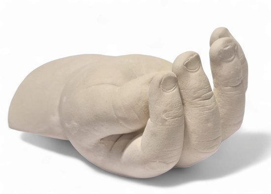 Handenbeeld - Handafdruk - Gipsafdruk - GipsHanden - Hand - 3D - Compleet Pakket bestaat uit 150 gram Casting Mix Poeder & 350 gram Gips - Bodycasting - Extensso® - Gipsafdruk - Alginaat - Een herinnering - Hobby Pakket - Bodycasting - Handbeeld van Extensso®