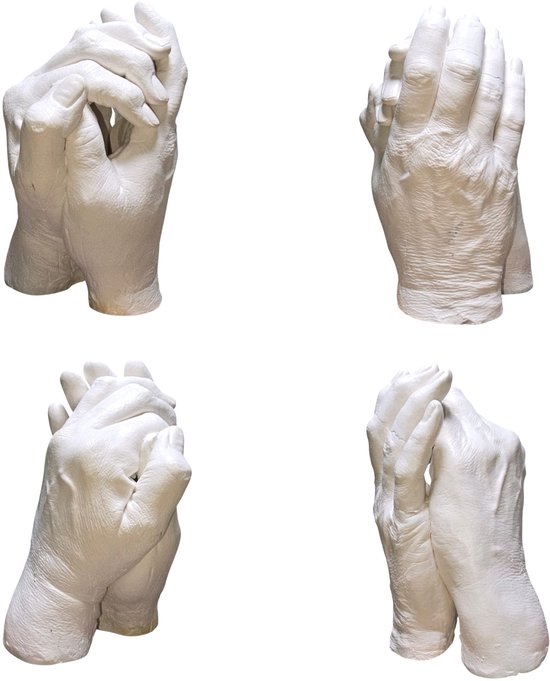 Handenbeeld | Handafdruk | Gipsafdruk | GipsHanden | Hand | 3D | Compleet Pakket bestaat uit 200 gram Casting Mix Poeder & 500gram Gips | Bodycasting | Extensso® | Gipsafdruk | Alginaat | Een herinnering | Hobby Pakket | Bodycasting | Handbeeld van Merkloos