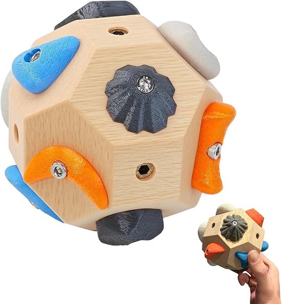 Handgemaakte houten klimblokken - Leuke vingergreepverbeteraar - Premium houten speelgoed - Ideaal cadeau voor beginners en professionals van Merkloos