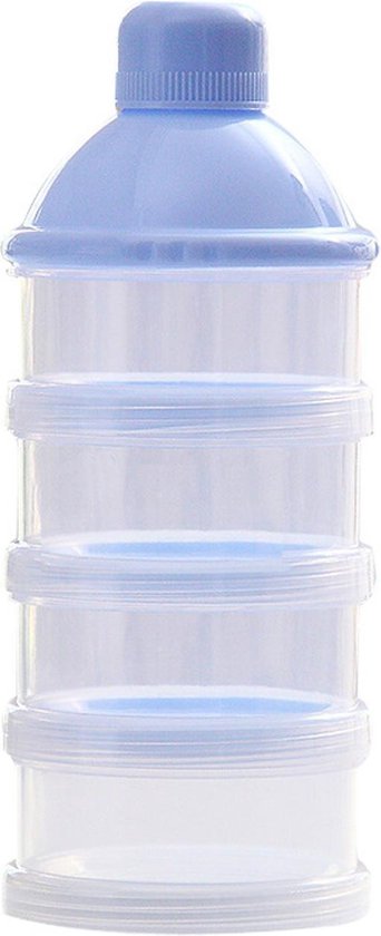 Handige Melkpoeder Doos Voor Op Reis - Onderweg - Milk Powder Box - Blauw - Babymelk - Moeder - Voeden - Reizen - Op Reis - Vakantie
