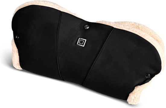 Handmof - Mouw - Kinderwagen Warmte - Zachte Teddyvoering - 24 x 51 cm - Zwart van Merkloos