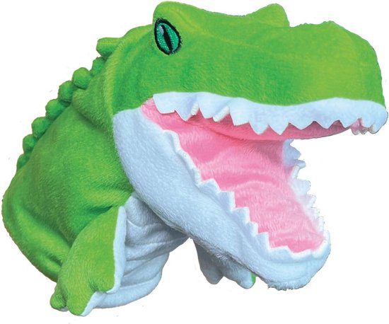Handpop Krokodil Knuffel Dierenspeelgoed voor Kinderen van Merkloos