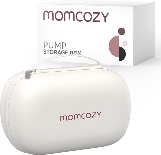 Handsfree Draagbare Borstkolfzak - Waterdichte Opbergtas met Harde Hoes en Afneembaar Dienblad van Momcozy.