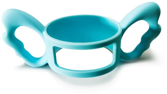 Handvat Babyfles - geschikt voor brede hals flessen - zelfstandig drinken - peuterfles - baby - blauw - 2 stuks