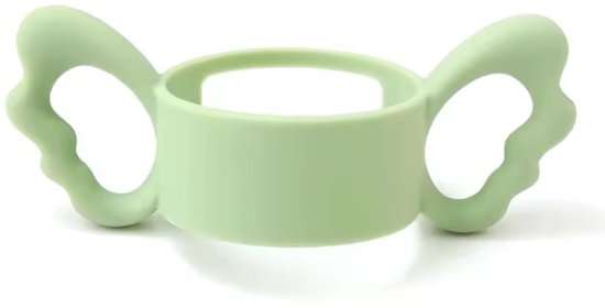 Handvat Babyfles - geschikt voor brede hals flessen - zelfstandig drinken - peuterfles - baby - groen - 2 stuks
