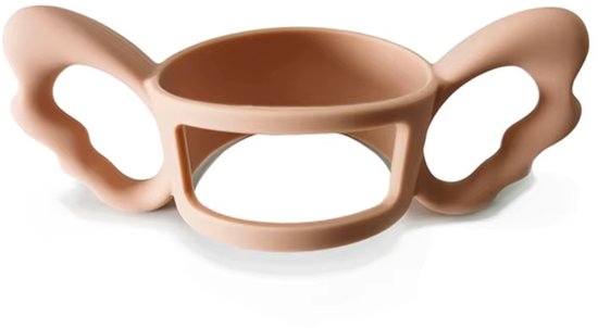 Handvat Babyfles - geschikt voor brede hals flessen - zelfstandig drinken - peuterfles - baby - rose - 2 stuks