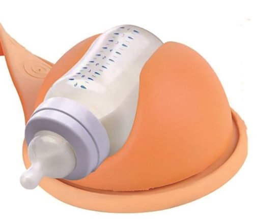 Handvrij borstvoedingsfleshouder - Siliconen fleshouder voor babyfles - Handen vrijmaken - 360° draaibaar - Bevordert de zelfstandigheid van de baby van Merkloos