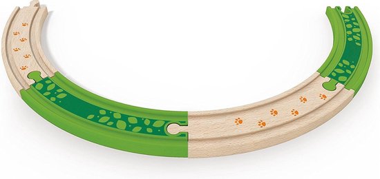 Hape Houten Uitbreiding Treinbaan Jungle 4-delig van Hape