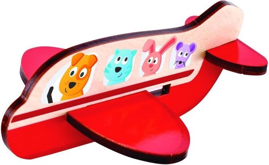 Hape Speelgoed -  3D-Vliegtuig Puzzel - Puzzels van Hape