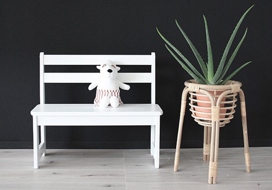 Happy baby | Kleuterbank wit grenen van Happy Baby