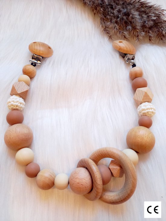 Happy-by-Lies Wagenspanner Eva Zand/bruin/beuken van Happy-by-Lies