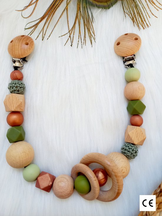 Happy-By-Lies Wagenspanner Finn -mint/army/brons van Happy-by-Lies