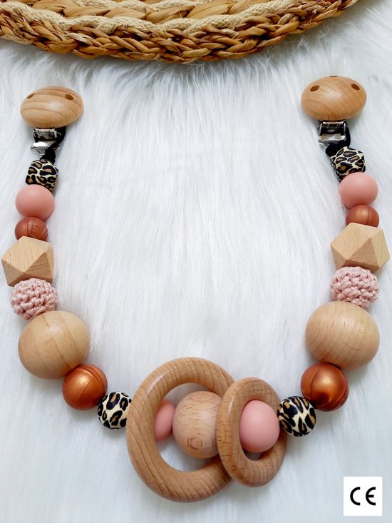 Happy-By-Lies Wagenspanner Yuna leopard/brons/blush van Happy-by-Lies