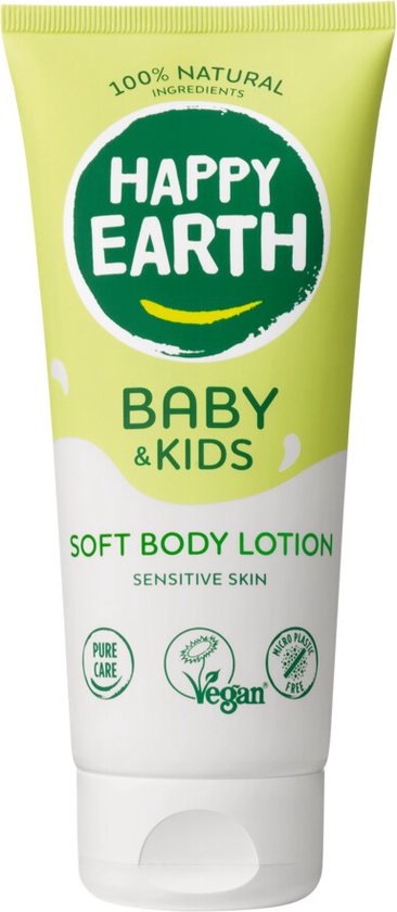 Happy Earth Bodylotion 100% Natuurlijk Baby & Kids 200 ml van Happy Earth