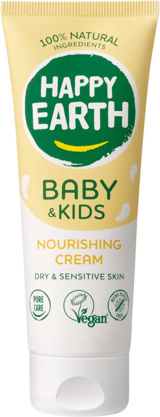 Happy Earth Nourishing Cream 100% Natuurlijk Baby & Kids 75 ml van Happy Earth