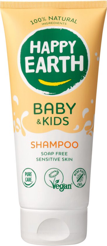 Happy Earth Shampoo 100% Natuurlijk Baby & Kids 200 ml van Happy Earth