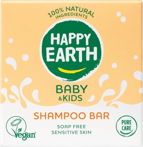 Happy Earth Shampoo Bar 100% Natuurlijk Baby & Kids 50 gr van Happy Earth