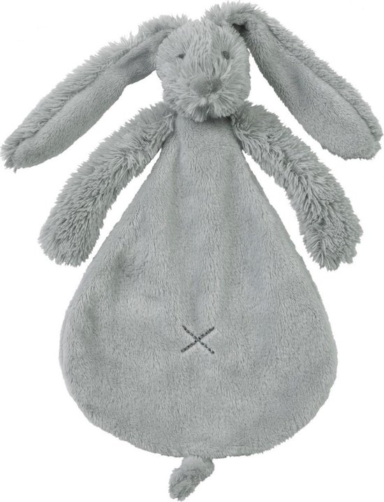 Happy Happy Horse Knuffeldoekje Konijn - Richie - Lichtgrijs van Happy Horse