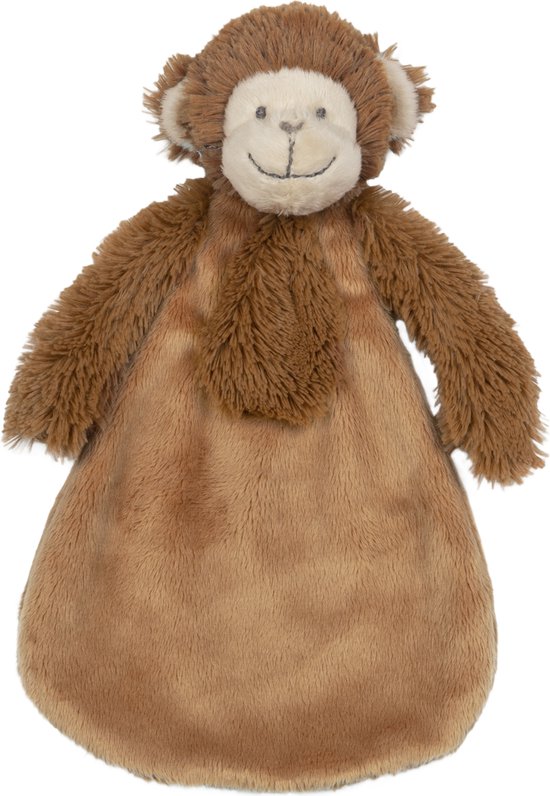 Happy Horse Aap Micha Knuffeldoekje - Bruin - Baby cadeau van Happy Horse