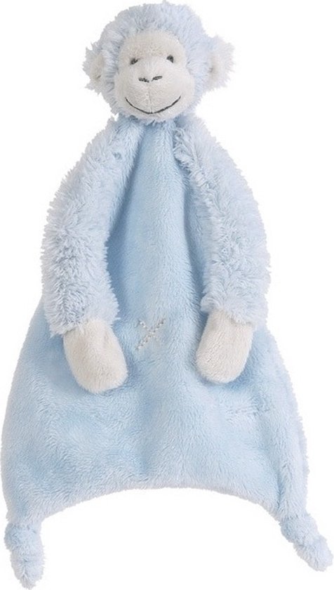 Happy Horse Aap Mickey Knuffeldoekje - Blauw - Baby cadeau van Happy Horse