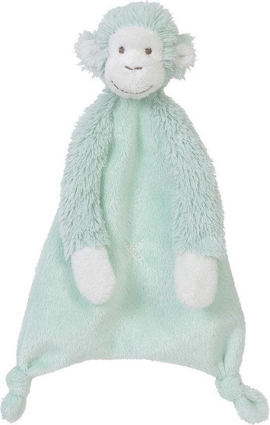 Happy Horse Aap Mickey Knuffeldoekje - Lagoon groen - Baby cadeau van Happy Horse