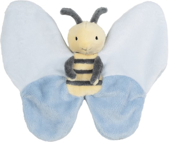 Happy Horse Bij Benja Knuffeldoekje - Blauw/Geel - Baby cadeau van Happy Horse