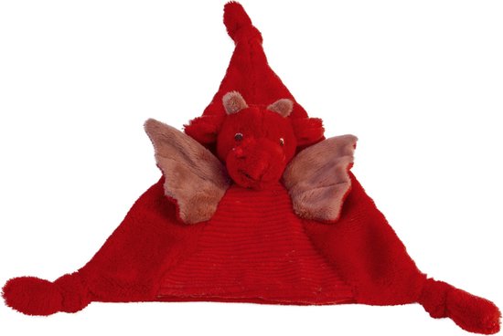 Happy Horse Draak Tine Knuffeldoekje - Rood - Baby cadeau van Happy Horse
