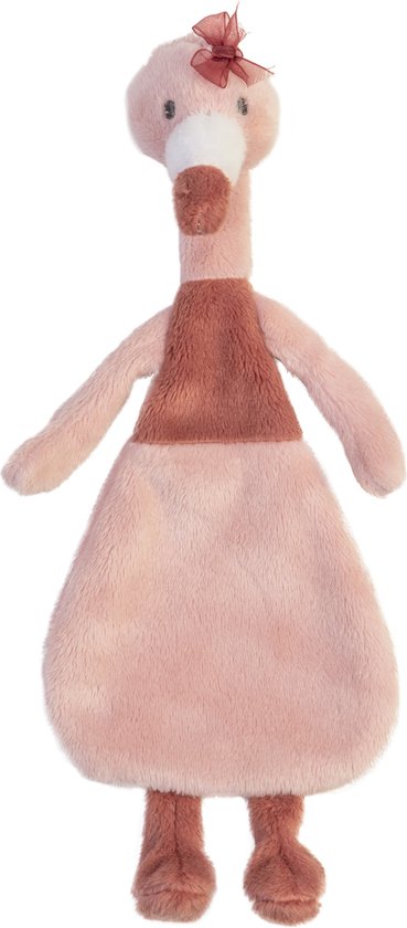 Happy Horse Flamingo Fiddle Knuffeldoekje - Oudroze - Baby cadeau van Happy Horse