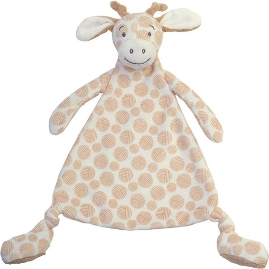 Happy Horse Giraf Gessy Knuffeldoekje - Beige - Baby cadeau van Merkloos