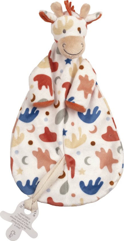 Happy Horse Giraf Gilles Knuffeldoekje - Multi colour - Baby cadeau van Happy Horse