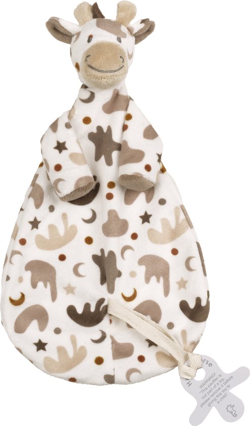 Happy Horse Giraf Gino Knuffeldoekje - Bruin - Baby cadeau van Happy Horse