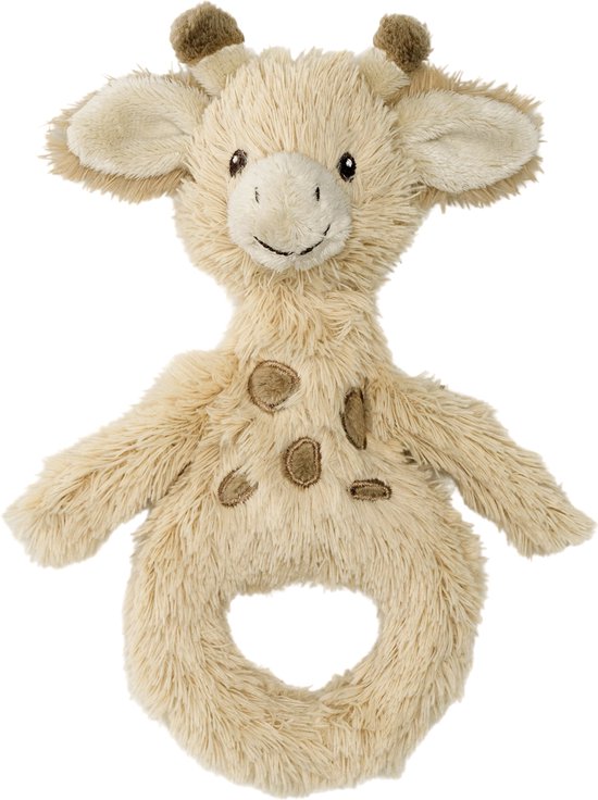 Happy Horse Giraf Gus Rammelaar 18 cm - Beige - Baby cadeau van Happy Horse
