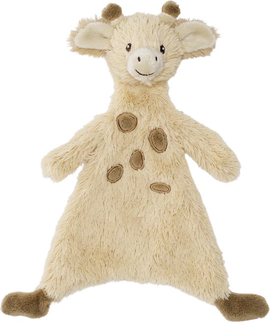 Happy Horse Giraf Gus Tuttle Knuffeldoek 26 cm - Beige - Baby cadeau van Happy Horse